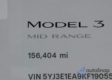 2019 Tesla Model 3 Long Range/Mid Range/Standard Range/Standard Range Plus из США, поврежденный, VIN 5YJ3E1EA9KF190553